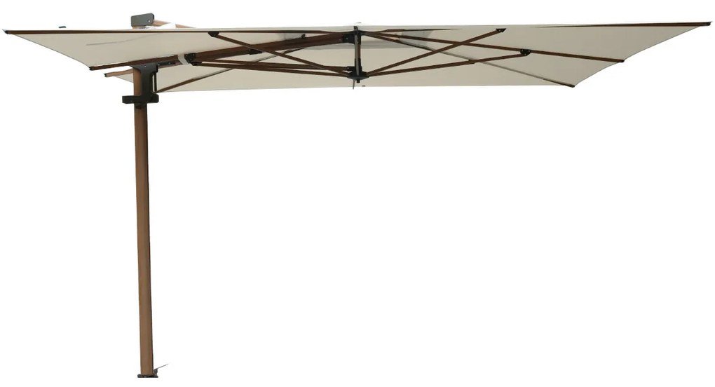 Madison Braga zweefparasol 355x300 cm - mellow champagne olefin - teakhoutlook frame