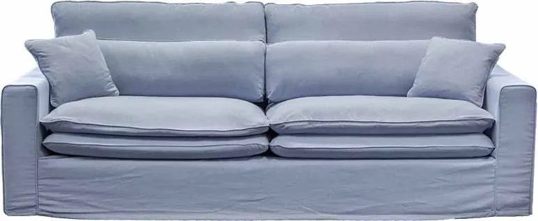 3,5 zitsbank Lösa - stof Siena Baby blauw 611