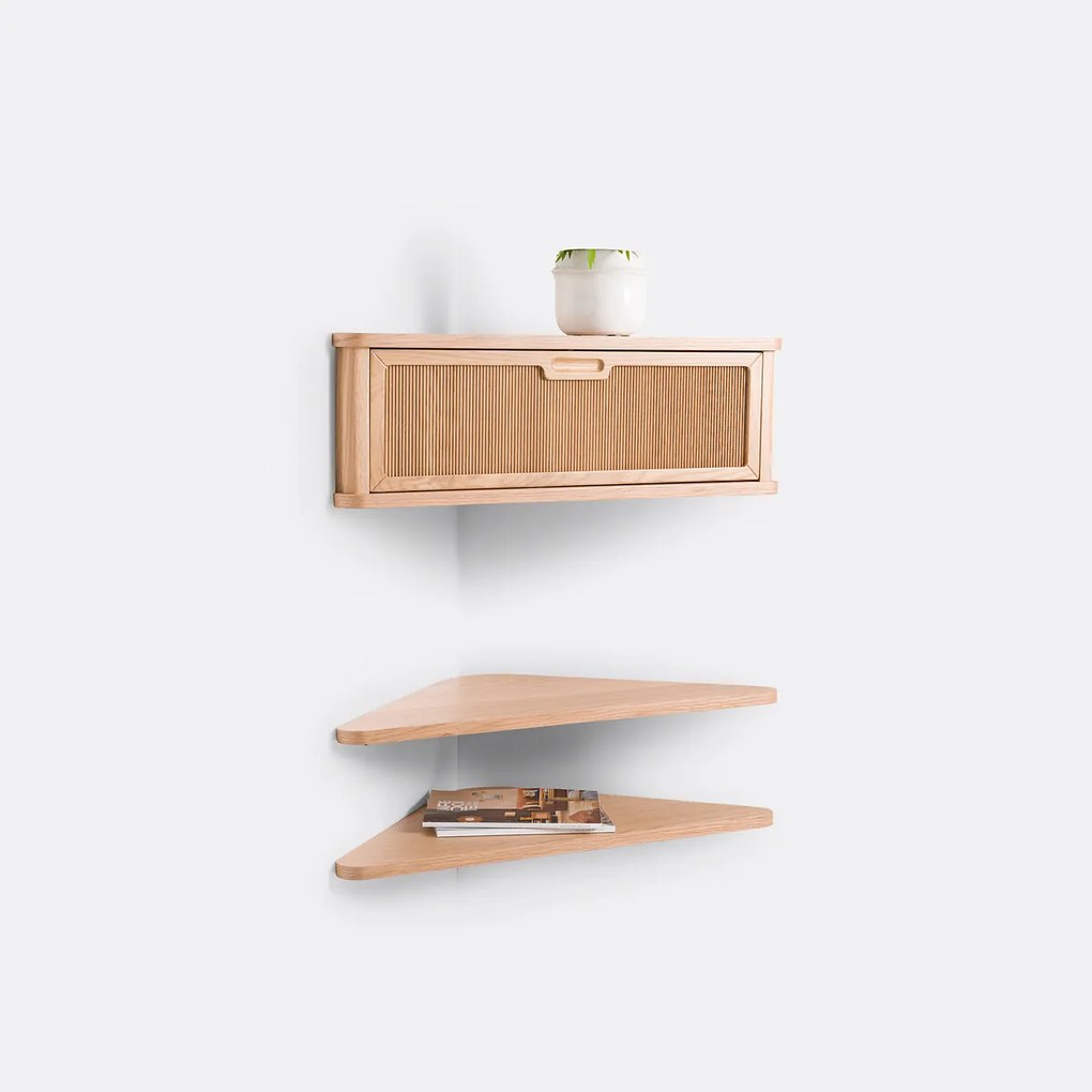 Hoekconsole met 2 legplanken Tarubia