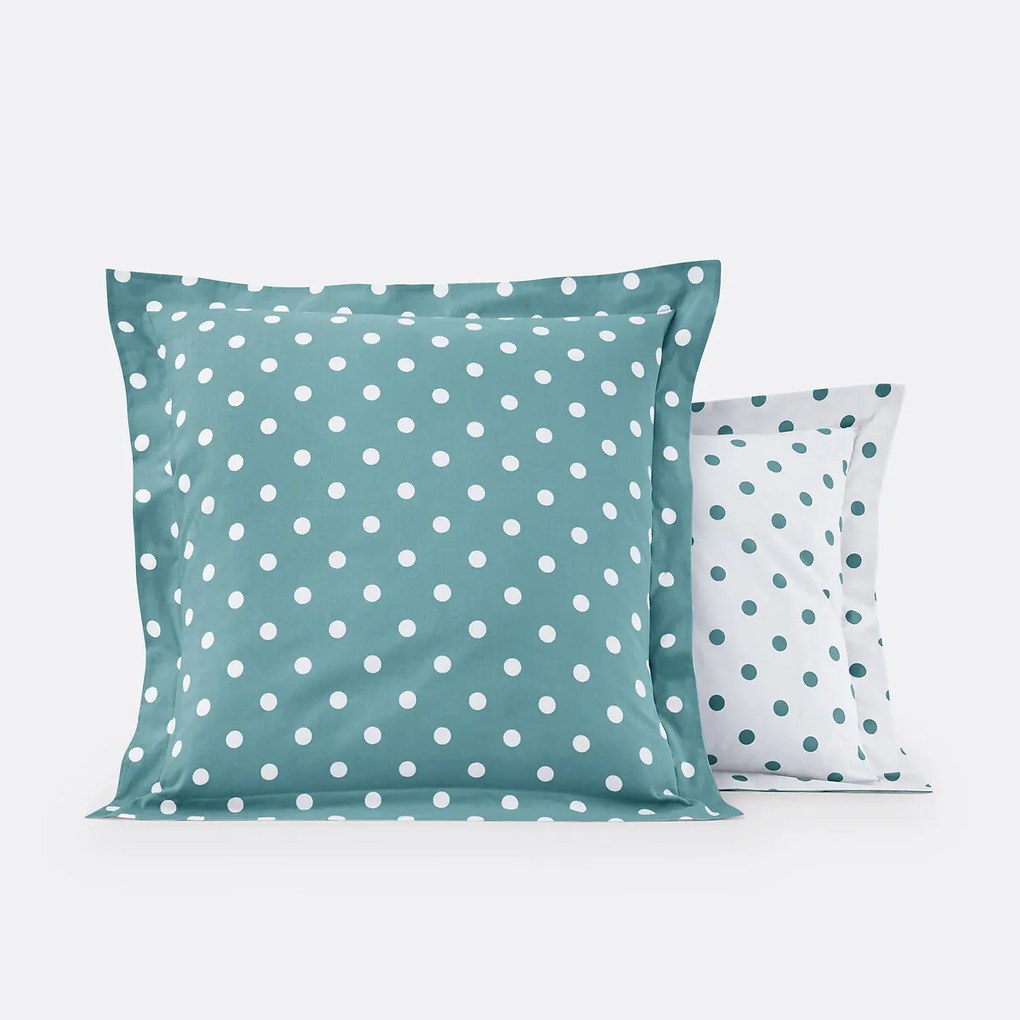 Kussensloop in zuiver katoen met stippenprint, Clarisse