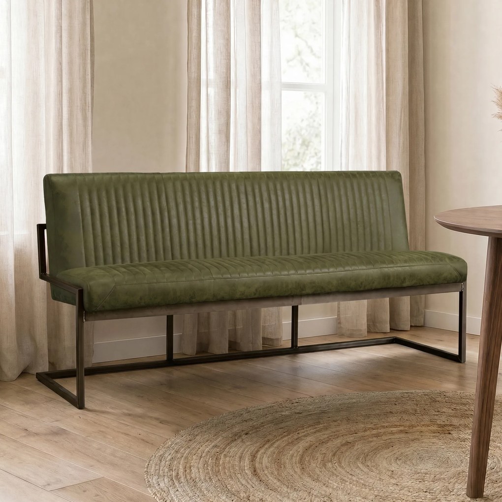 Tower Living Groene Eetkamerbank 135 Cm Ferro