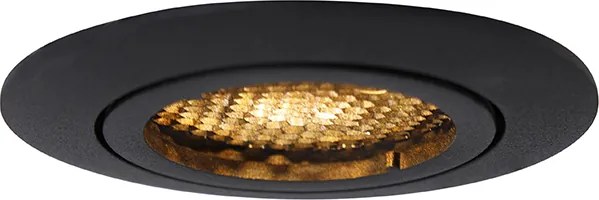 Smart inbouwspot zwart incl. WiFi GU10 verstelbaar - Ude Honey