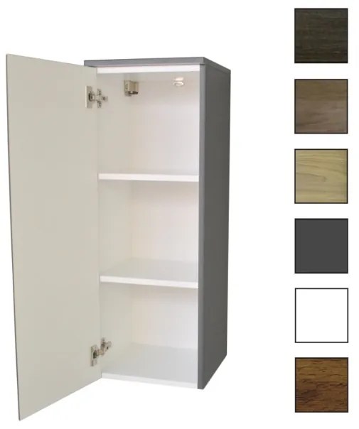 Sanicare kolomkast met inliggende greep 33,5x90x32cm grey-wood