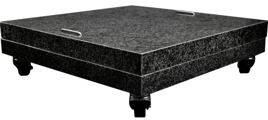 AVH Parasolvoet 150 kg met 4 wielen zwart graniet