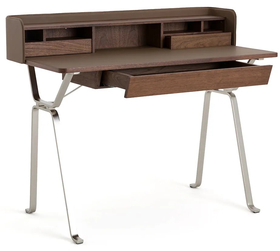 Bureau secretaire met walnoot fineer, Nelsen