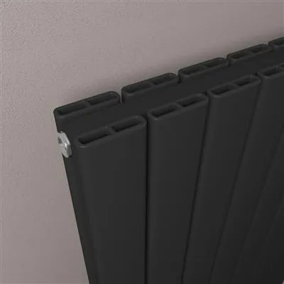 Eastbrook Hadleigh radiator 50x120cm aluminium 1363W zwart mat