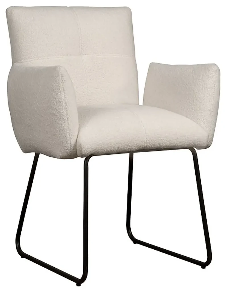 Tower Living Witte Teddy Eetkamerstoel Dante