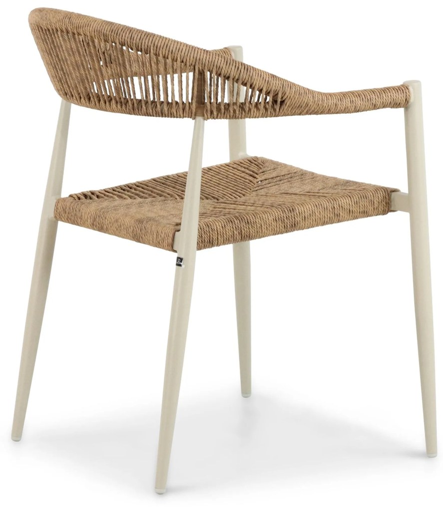 Tuinset 4 personen 90 cm Aluminium/Rope Taupe De Laan Projects