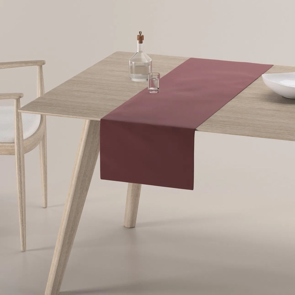 Dekoria Rechthoekige tafelloper, bordeaux, 40 x 130 cm