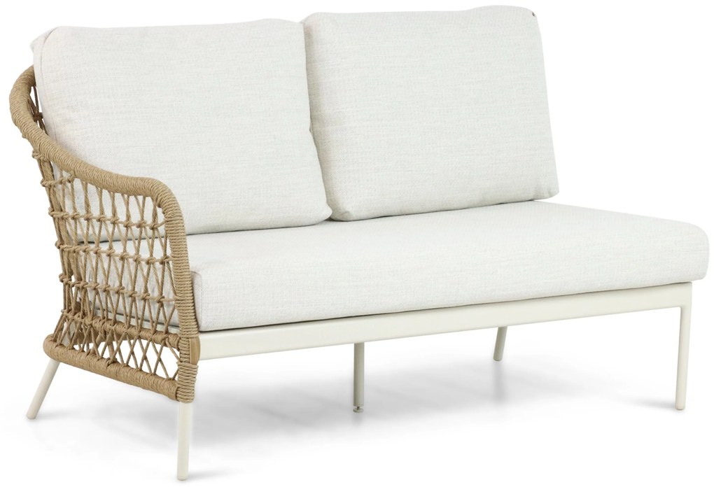 Hoek loungeset 6 personen Aluminium/Wicker Taupe Coco Bali