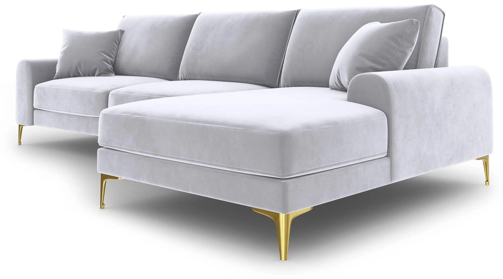 4.5-zitshoekbank Madara rechts velvet | Mazzini Sofas