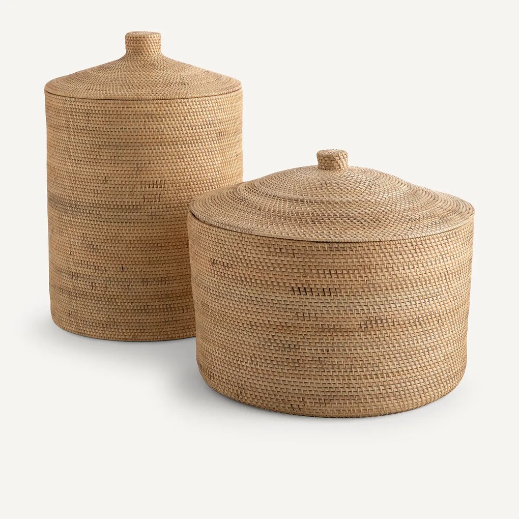 Mand in rotan en gevlochten bamboe, Mirella