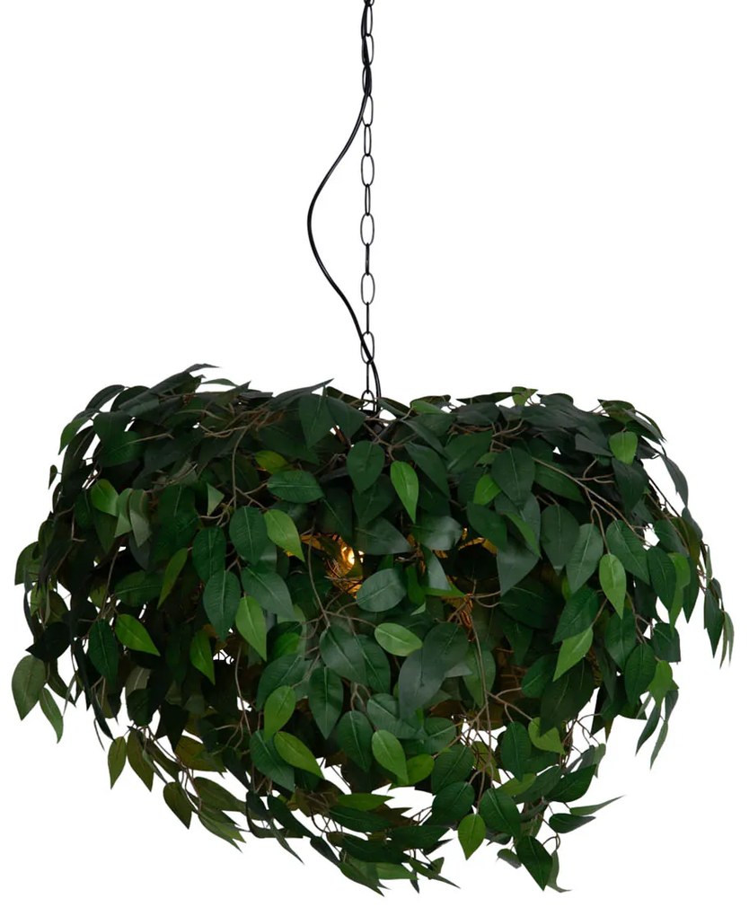 Bohemian hanglamp groen 4-lichts - Leavy E14 Bohemian bol / globe / rond Binnenverlichting Lamp