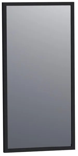 BRAUER Onyx spiegel - 40x80cm - rechthoekig - zwart geborsteld frame SP-ON40RHZ