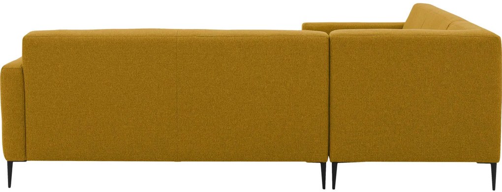 Goossens Key West geel, stof, 2-zits, modern design