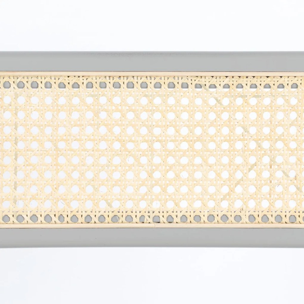 Zuiver Jort Hoge Retro Barkruk Met Rotan Grijs