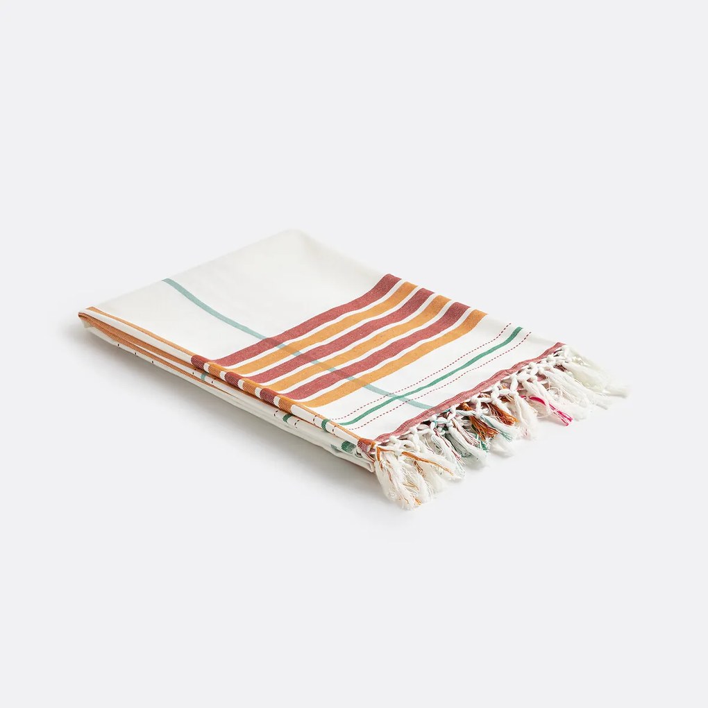 Fouta XL strepen, geweven katoen geverfd, Socco