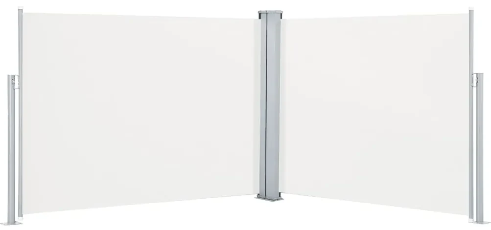 vidaXL Windscherm uittrekbaar 140x1000 cm crème