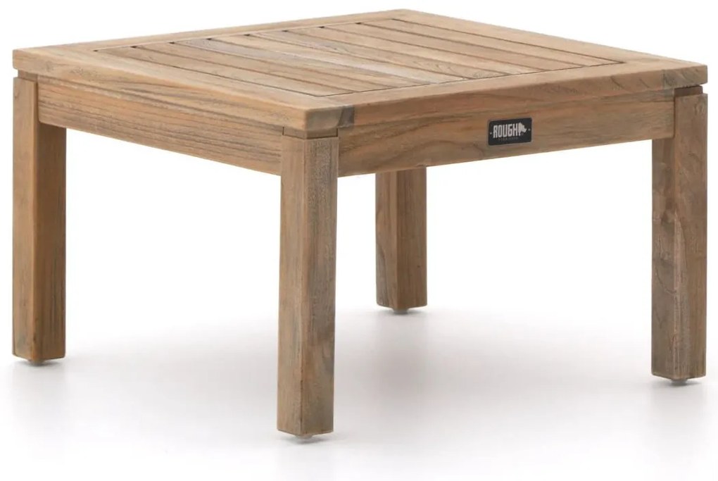 + 10% kassakorting | Bijzettafel tuin ROUGH | Vierkant  | Tuintafel Teakhout | 60x60cm | Kees Smit Tuinmeubelen