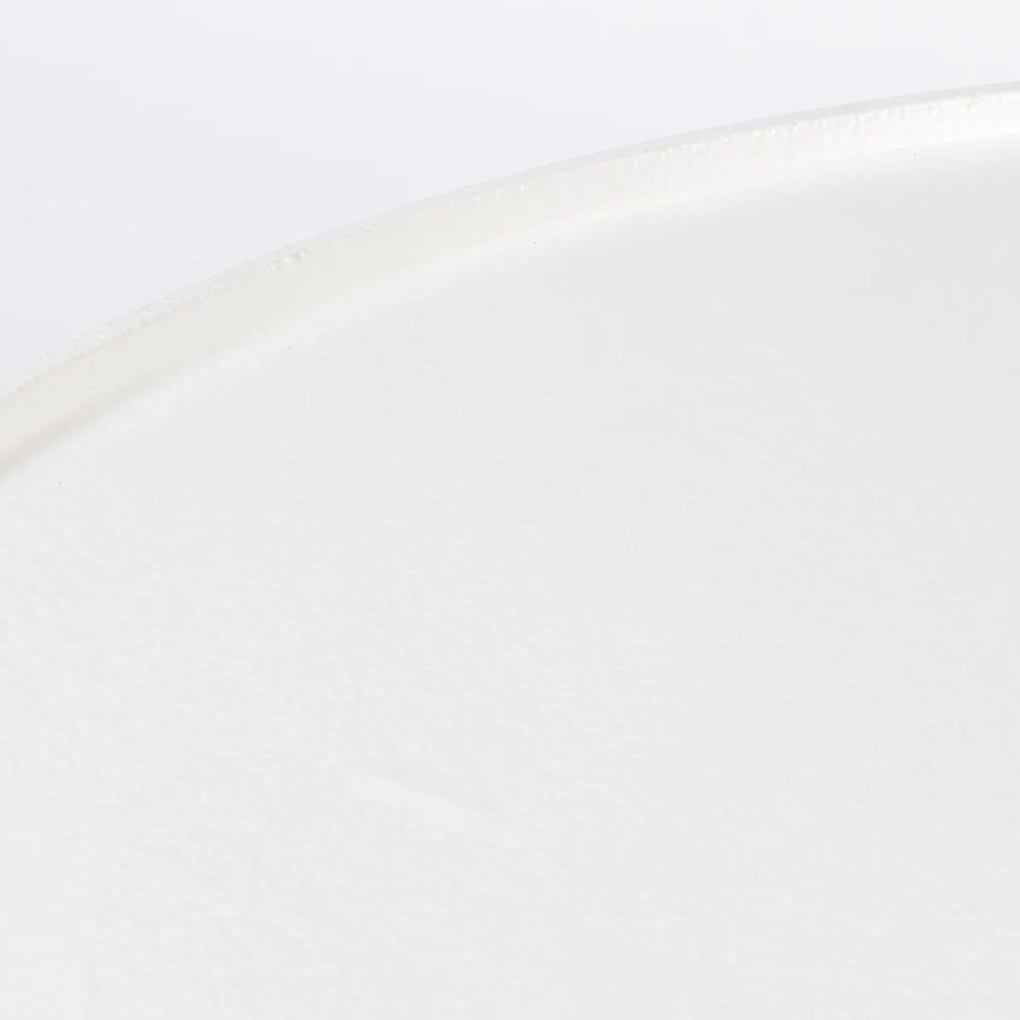 Zuiver Floss Ronde Salontafel Wit Aluminium - 60 X 60cm.