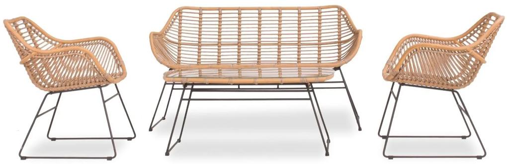 The Outsider Stoel-Bank Loungeset - Wates - Rotan Look - Naturel - The Outsider