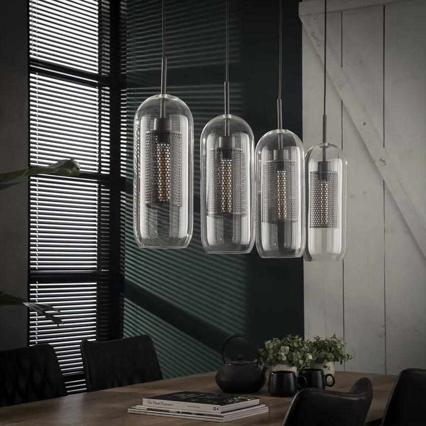 Hanglamp Glas Set van 4  - Glas - Giga Meubel - Industrieel & robuust