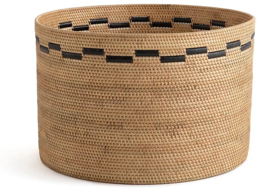 Gevlochten mand in rotan H35 cm, Andria