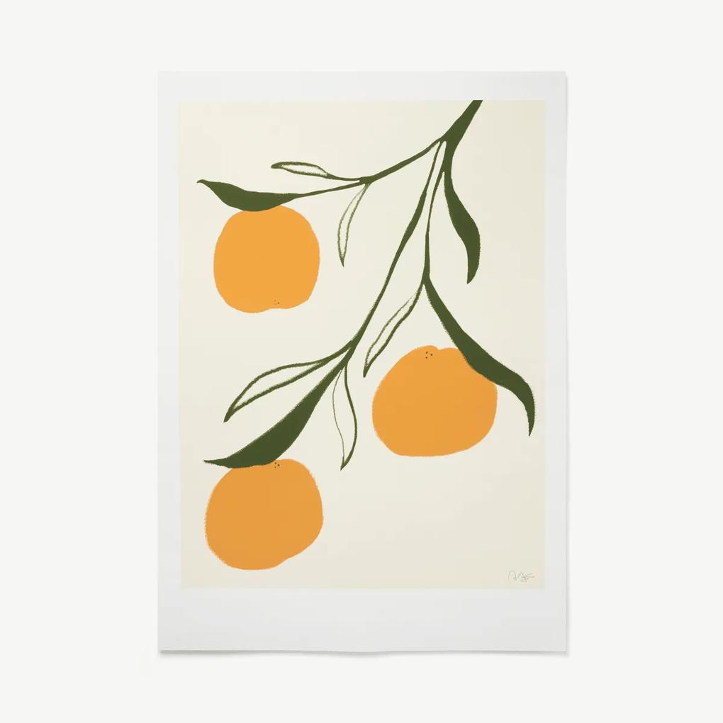 Orange door Anna Moerner, print, 50 x 70 cm