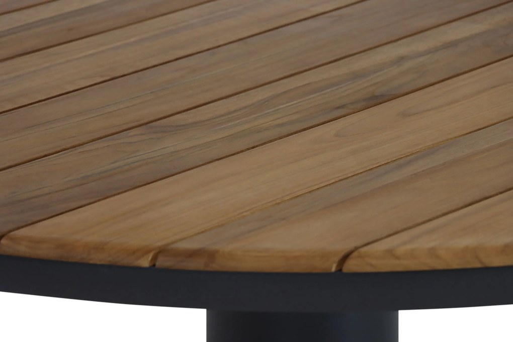 Tuinset Ronde Tuintafel 6 personen 160 cm Aluminium/rope Grijs Coco Puerto/Salerno