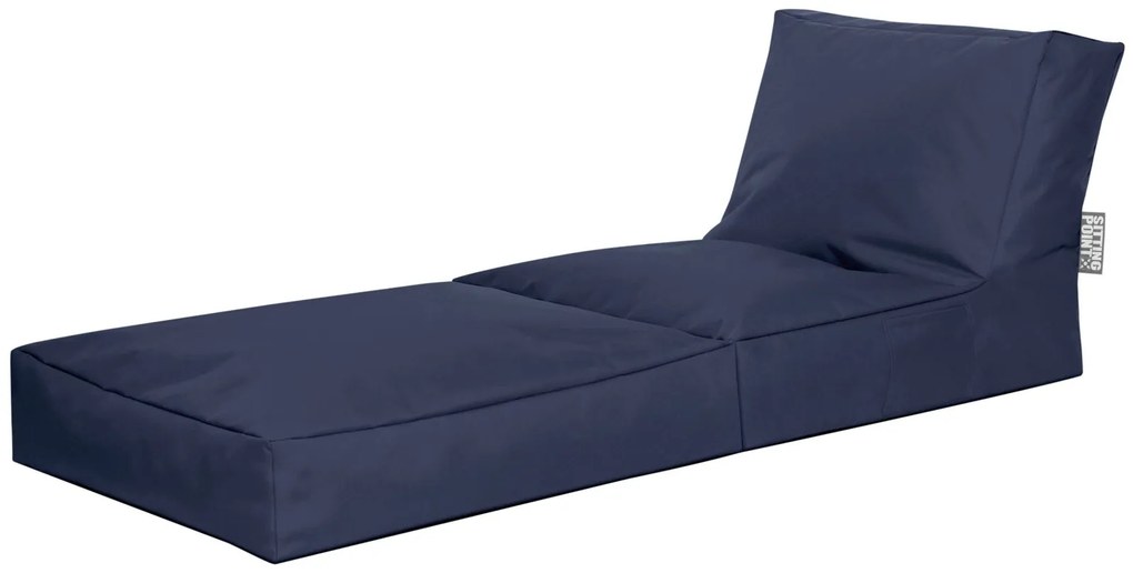 Loungebed Twist Scuba Outdoor - Jeansblauw