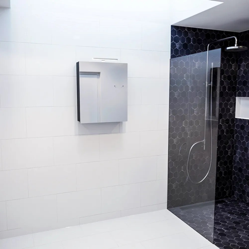 Mondiaz Cubb spiegelkast 50x70x16cm kleur urban met 1 deur