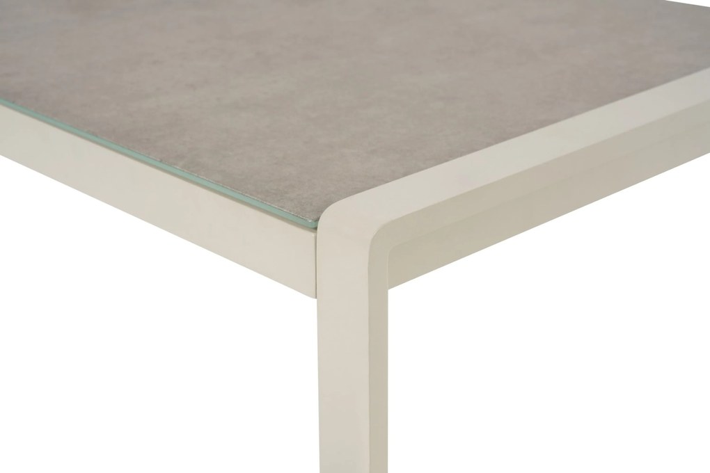 Stoel en Bank Loungeset 4 personen Aluminium Zand/Beige  Domani Furniture Leaf