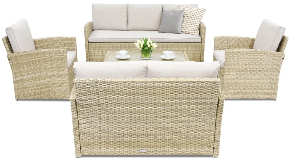 Monaco Coffee 7 Garden Point tuinmeubelen beige