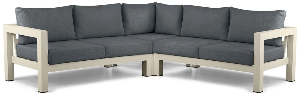 Hoek loungeset 5 personen Aluminium Taupe Lifestyle Garden Furniture Luca