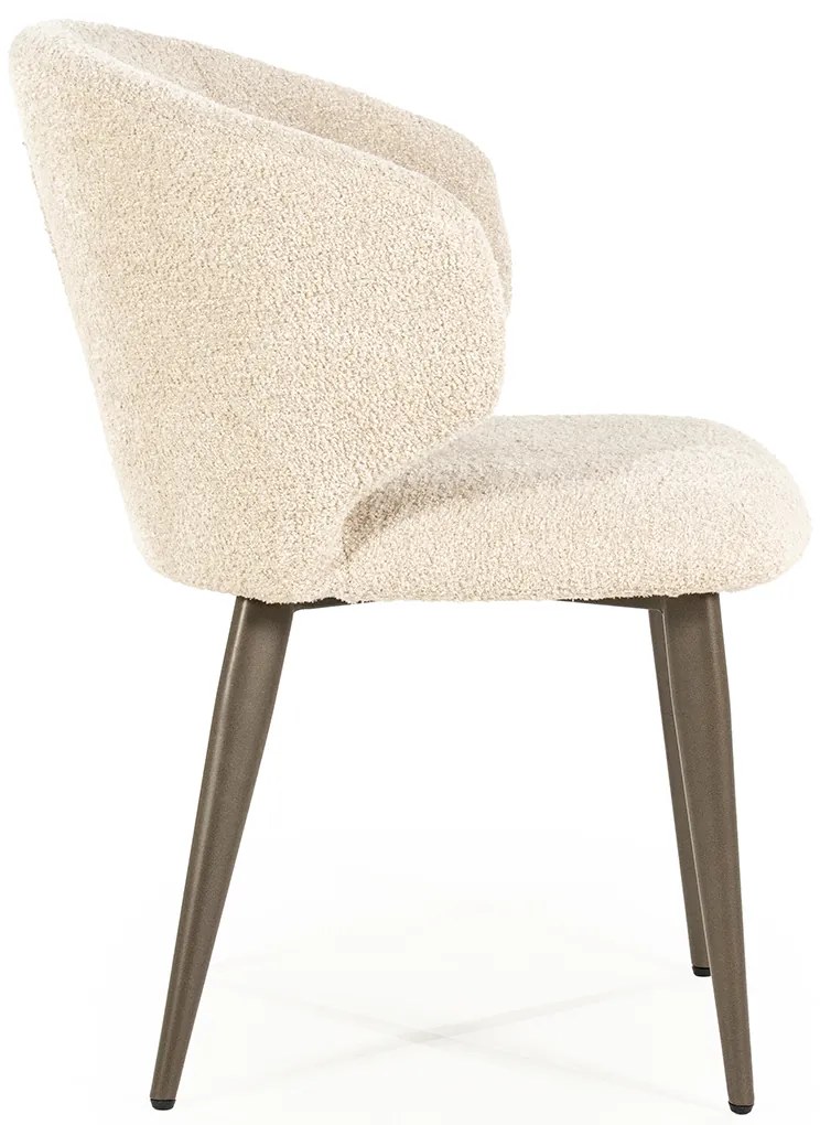 Eleonora Mateo Bruin Potige Eetstoel Beige