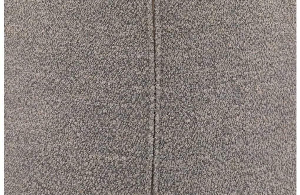 Goossens Eetkamerstoel Hera grijs stof met armleuning, modern design