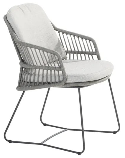 4 Seasons Outdoor Ancora dining chair antraciet Silver Grey SALE Tuinstoel antraciet weerbestendig