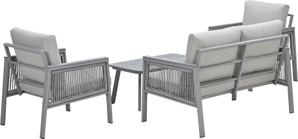 Garden Impressions Kreta loungeset 4-delig - taupe