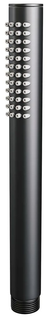 Brauer Stripe opbouw regendouche met 25cm hoofddouche en staafhanddouche zwart mat