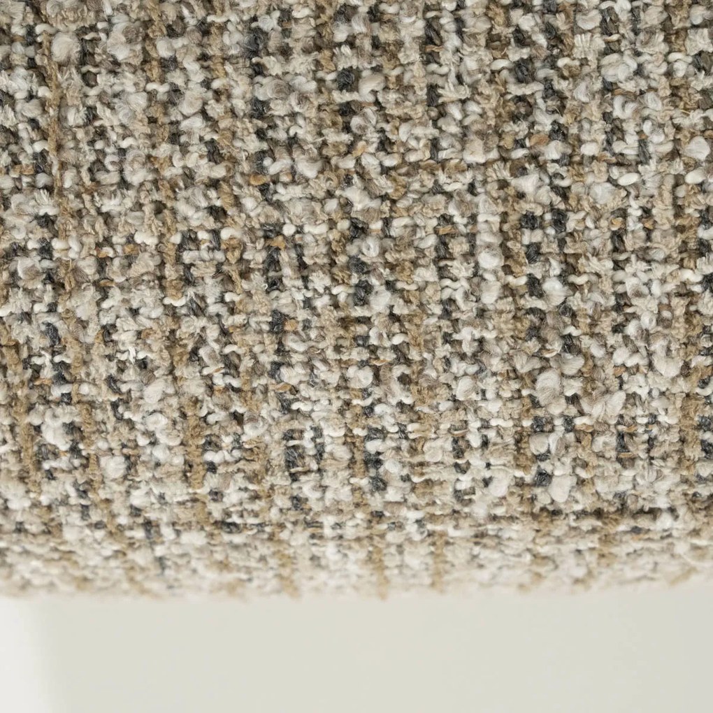 Draaibare Fauteuil Taupe Met Walnoot Hout