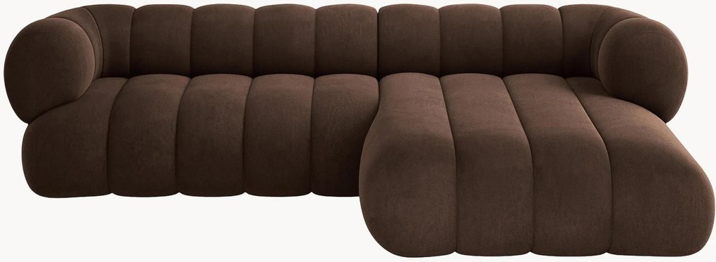 Fluwelen hoekbank Koge (5-zits)