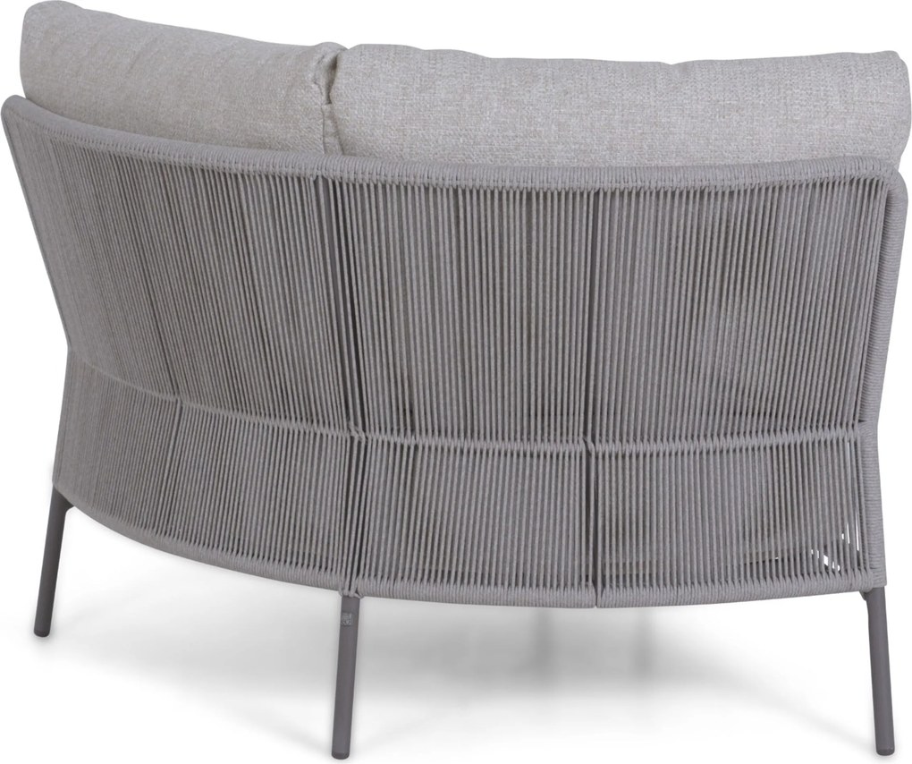 Hoek loungeset 5 personen Aluminium/rope Taupe 4 Seasons Outdoor Florence