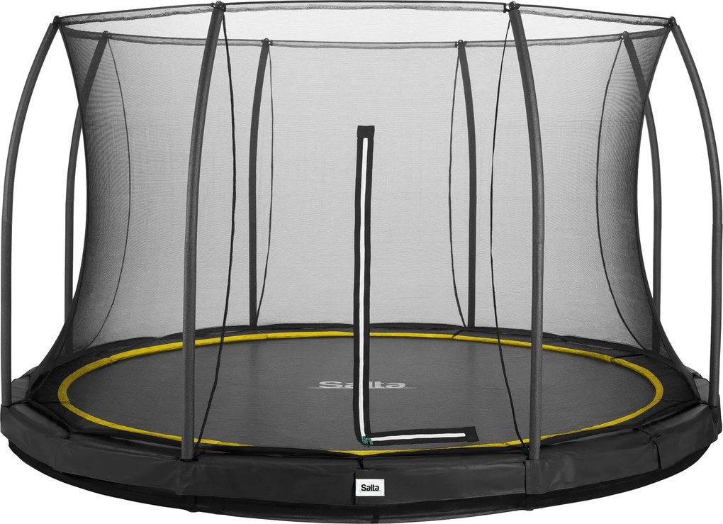 Salta trampoline Comfort Edition Ground - Diameter 396 cm - Rond - Zwart