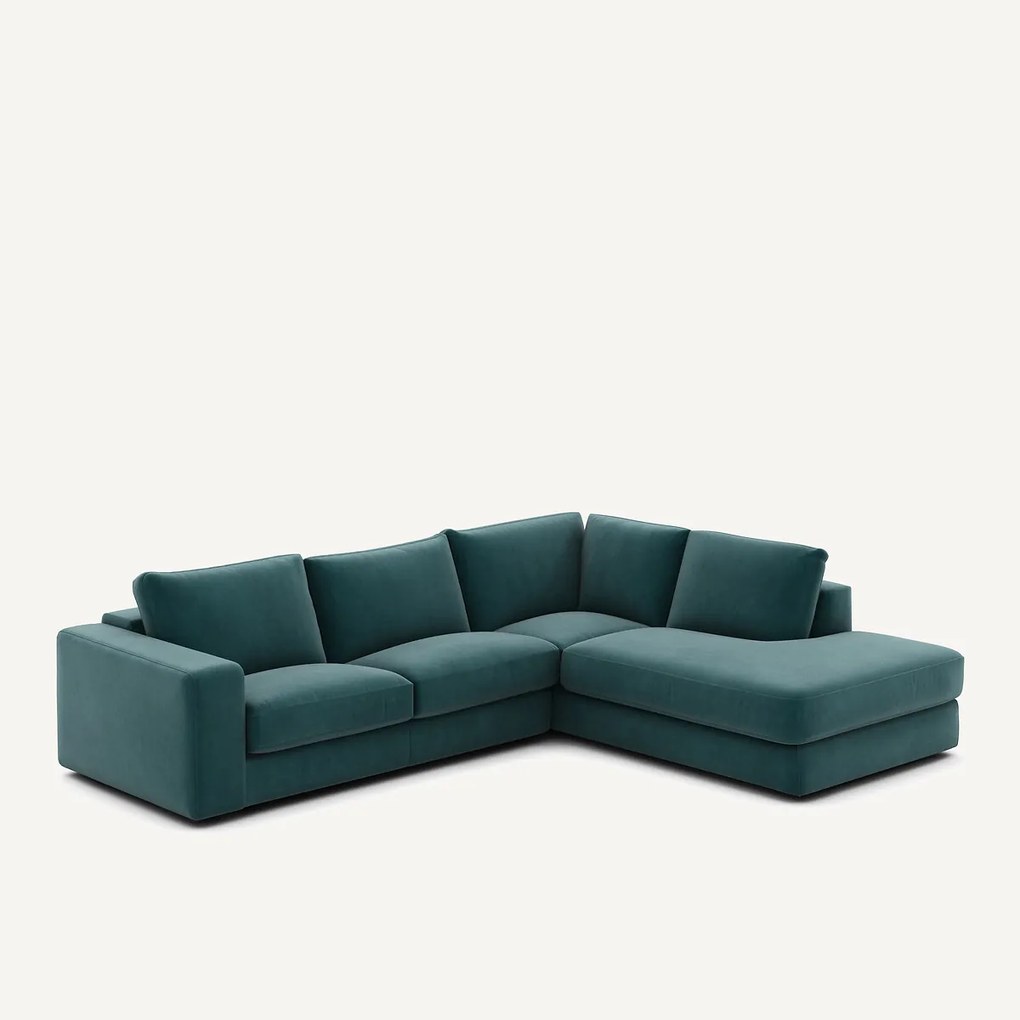 Hoekbank in fluweel, Skander