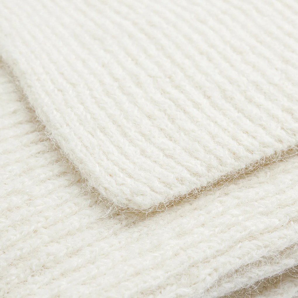 Plaid in geribt tricot, Fionan