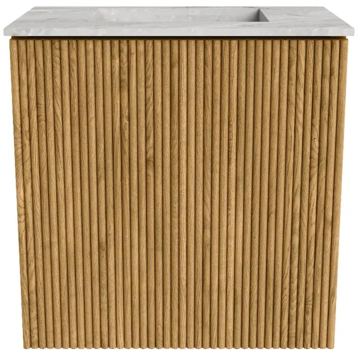 Mondiaz Joya DLux 40cm toiletmeubel oak met wastafel faye midden zonder kraangat glace