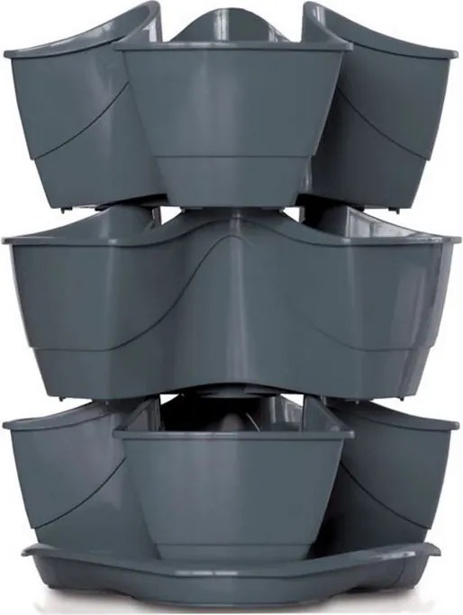 Prosperplast Coubi Herbal Kruidenpot - 29,5 cm - Grafiet - 9 Liter