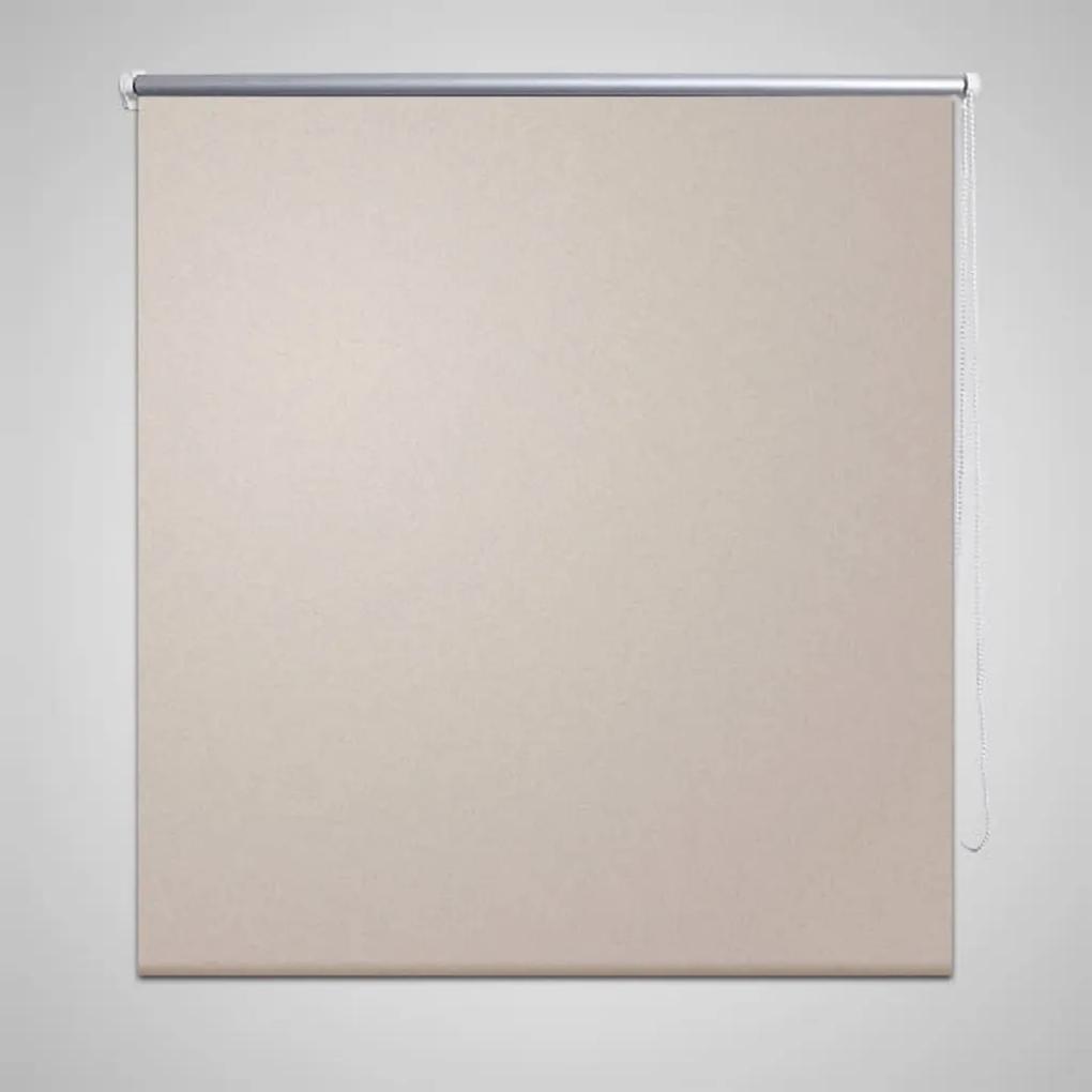 vidaXL Rolgordijn verduisterend 120x230 cm beige