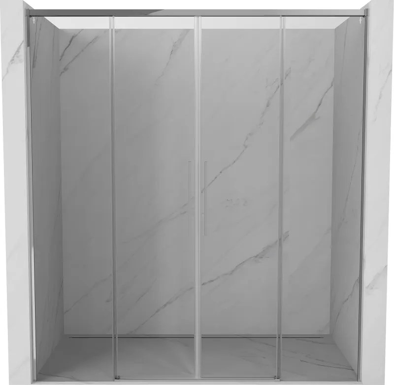 Mexen Rox Duo schuifdouchedeur 180 cm, transparant, chroom - 8C2-180-002-01-00