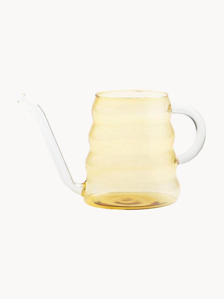 Handgemaakte gieter Swell van borosilicaatglas